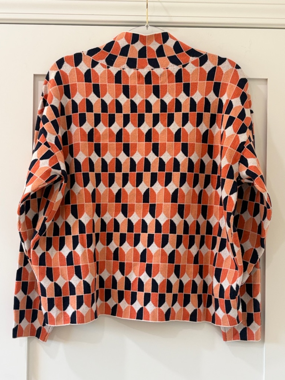Anthropologie Maeve Intarsia Geo Carys Mock Neck Sweater - Size M - Picture 4 of 11